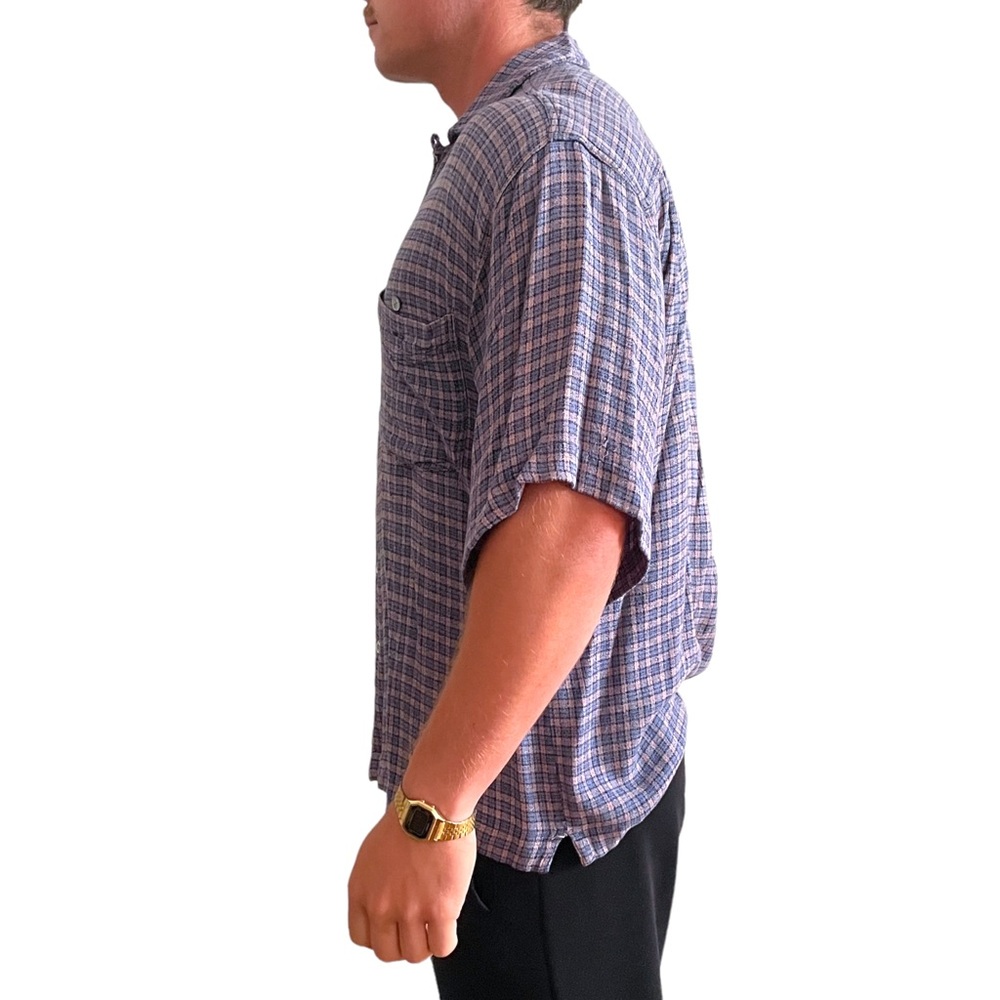 Super Soft Checkered Button Down - image 2